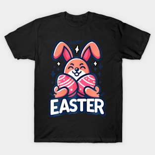 Easter Cute Bunny Holding Easter Eggs T-Shirt